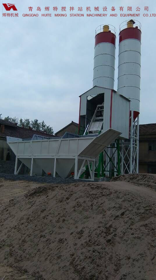 青島輝特混凝土攪拌站HZS90精致的細節處理 青島輝特混凝土攪拌站HZS90精致的細節處理