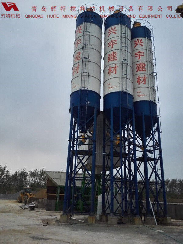 輝特攪拌站HZS75特別適合于干硬性、半干硬性混凝土的生產